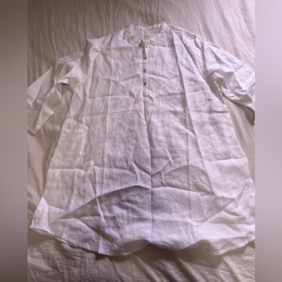 Atelier Tunic in Moon Linen - Picture 6 of 7